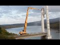 Dangerous Building Demolition Excavator Skill, Fastest Heavy Equipment Machines Working