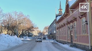 Winter Drive from Lahti to Heinola in Finland - 4K