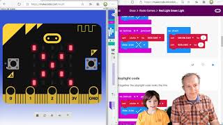 MakeCode for micro:bit - Red Light Green Light