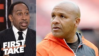 Hue Jackson fired from Browns while First Take debates if he should be let go | First Take