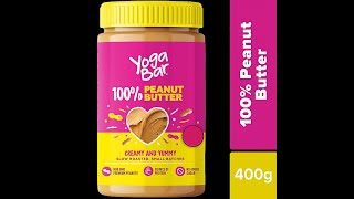 Yoga Bar 100% Peanut Butter - Creamy, Roasted, High In Protein, Non-GMO, No Added Sugar, REVIEW