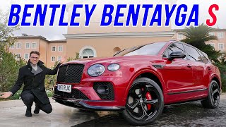 new Bentley Bentayga S driving REVIEW 2022 - the sportiest Bentayga!