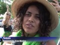 campesinos indígenas y activistas marchan en cancún