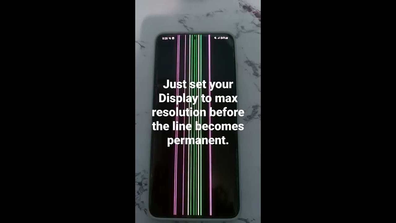 How to stop Vertical Lines on samsung phones