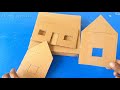 how to make cardboard house / gatte ka ghar