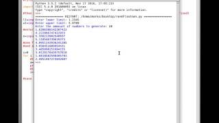 Generate random float numbers in Python 3