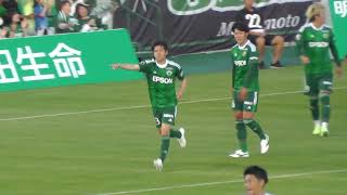 滝裕太のゴールが決まり、先制点！ 松本山雅FC vs カマタマーレ讃岐 2023年6月17日 Jリーグ