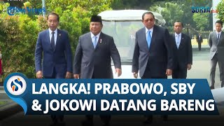 Momen Prabowo SBY dan Jokowi Kompak Datang Bersama saat Luncurkan Danantara