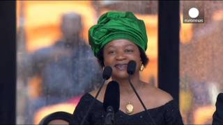 Mandela forever: Baleka Mbete sings 'Tata Madiba' with cheering crowd at memoria