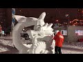 第70回 さっぽろ雪まつり 大通会場の雪像 70th sapporo snow festival 2019 4k