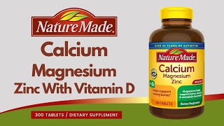 How Nature Made Calcium, Magnesium Oxide, Zinc with Vitamin D3 Actual View Unbox B000OD1F7U