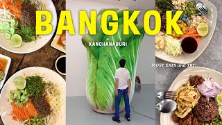 Bangkok🇹🇭Magical Thai food｜Vegetarian Food Court｜Kanchanaburi Day Trip