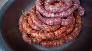 228KG traditional sausages and cured meat, huge celebration for Chinese New Year