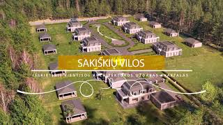 SAKIŠKIŲ VILOS - išskirtinis vientisos architektūros uždaras namų kvartalas su miško dalimi