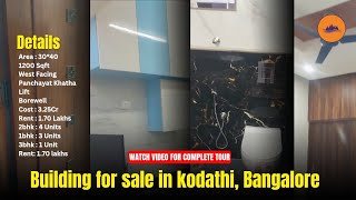 Rental income building for sale in kodathi, Bangalore #building #sale #8884366234