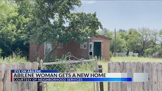 Abilene woman gets a new home all thanks to Neighborhood Services Division