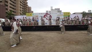 岡山うらじゃ連 俄喜屋　うらじゃ2014　下石井公園演舞場　一日目