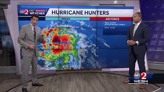 How hurricane hunters obtain information on storms
