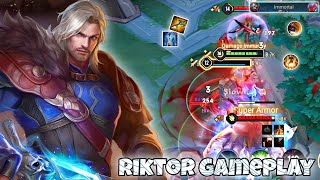 Riktor Slayer Lane Pro Gameplay | New Best Build | Arena of Valor Liên Quân mobile CoT