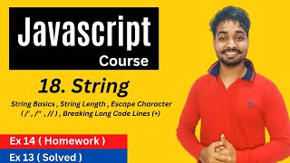 String In Javascript | Javascript Tutorial In Hindi #18