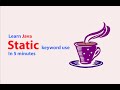 How To Use Static Methods & Static Variables - Java