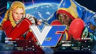 スト5 全一対決！ 日本一かりんVS日本一バイソン ［SF5 ikki-ailurus(karin) vs mkt-iwate(Balrog)］