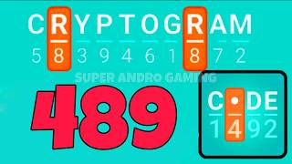 CRYPTOGRAM 489