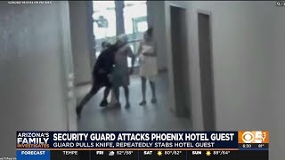 Jarring video shows security guard attacking Phoenix hotel guest