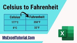 How to Convert Celsius to Fahrenheit in Excel Using Formula