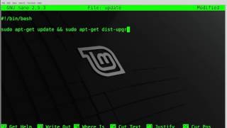 Simple bash script tutorial: Update and distribution upgrade