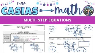 Solving Multi-Step Equations | 8th Grade Math Pre-Algebra