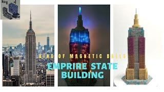DIY - How to build Empire State building with magnetic balls and fairy light  | king of magnet |