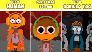 Incredibox Sprunki Retake But Human VS Retake Christmas edition VS Retake Gorilla Tag