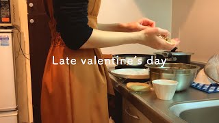 【Vlog】late valentine's day 【Long-distance relationship】