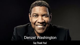 Say Thank You Denzel Washington