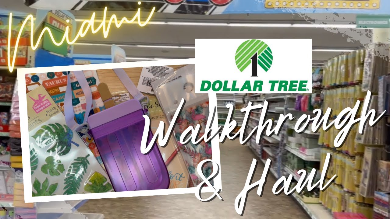 New Dollar Tree Walkthrough Haul Youtube