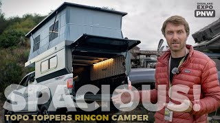 Topo Toppers reveals a new flared pop-up truck camper at Overland Expo PNW 2024