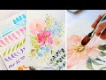 Skillshare Class Intro: Paint Watercolor Florals Using Filbert Brush