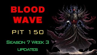 Shadow BLOOD WAVE Pit Tier 150 in 7 minutes! Build Updates Season 7 Week 3