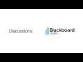 Participate in Discussions in Blackboard Learn