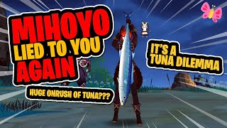 What's a huge onrush of tuna??? | Genshin Impact 2.2 Titanic Tuna Claymore