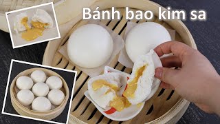 Liu sha bao | Salted Egg Yolk Custard Buns | Molten Lava Buns | The easiest way [ENGSUB]