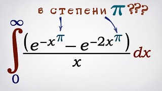 Несобственный интеграл с экспонентами и иррациональной степенью