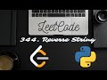 LeetCode 344. Reverse String - Python