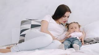 Copyright free 4k stock footage || mother and child bonding time