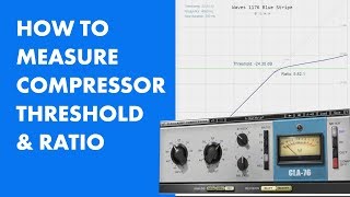 How to measure compressor threshold and ratio