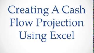 Cash Flow Projection in Excel tutorial