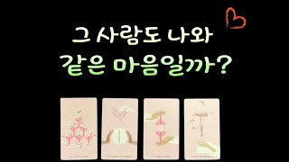 [타로/속마음] ❤️그 사람도 💕나와 같은 마음일까?⭐️❣️☘️