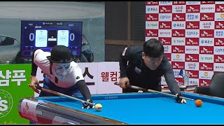 [상단] 32강B조 5세트 (해커 vs 장남국)  【SK렌터카 PBA 월드 챔피언십 2022】