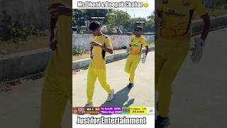 Ms dhoni and Deepak chahar in IPL😅 #shorts #cricket